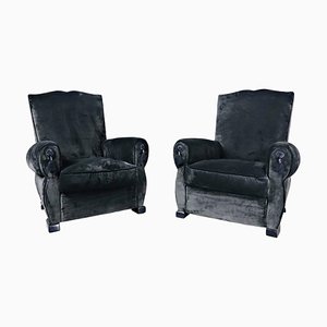 French Club Chairs, 1940s, Set of 2-FGA-923628