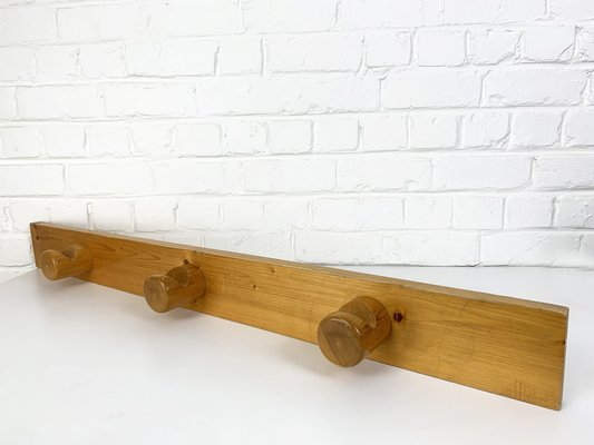 French Coat Rack in Pinewood attributed to Charlotte Perriand for Les Arcs, 1960s-ZM-1802323