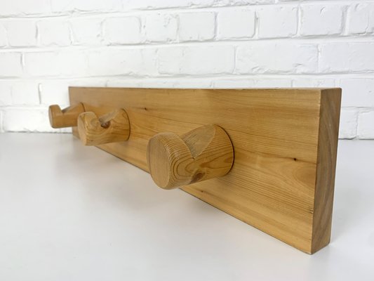 French Coat Rack in Pinewood attributed to Charlotte Perriand for Les Arcs, 1960s-ZM-1802321