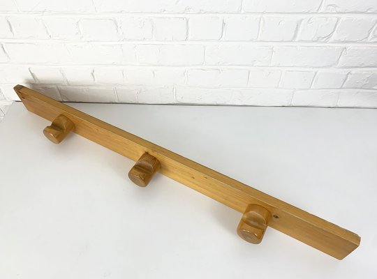 French Coat Rack in Pinewood attributed to Charlotte Perriand for Les Arcs, 1960s-ZM-1802323