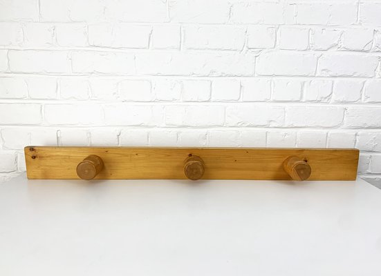 French Coat Rack in Pinewood attributed to Charlotte Perriand for Les Arcs, 1960s-ZM-1802323