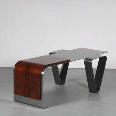 French Coffee Table in the Style of Michel Boyer, 1970-GG-1079104