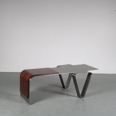 French Coffee Table in the Style of Michel Boyer, 1970-GG-1079104