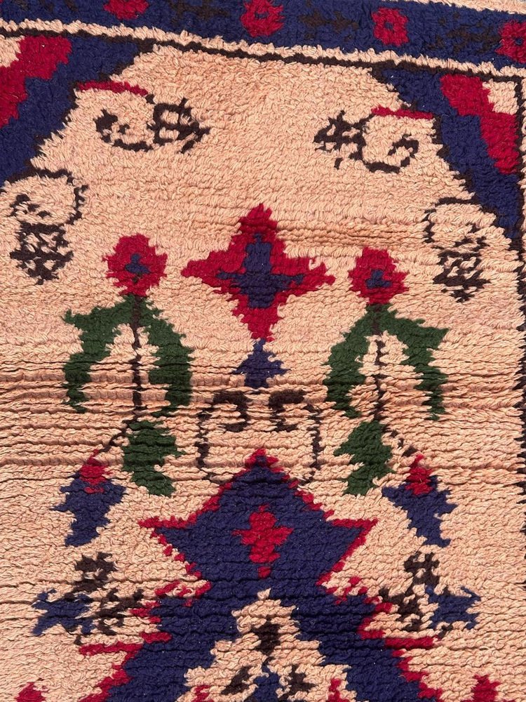 French Cogolin Oushak Rug, 1940s