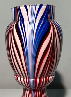 French Colored Opaline Glass Vases from Clichy Cristallerie, 1860, Set of 2-QRS-2031384