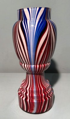 French Colored Opaline Glass Vases from Clichy Cristallerie, 1860, Set of 2-QRS-2031384