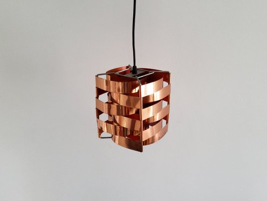 French Copper Mars Pendant Lamp by Max Sauze, 1970s-NV-1075635