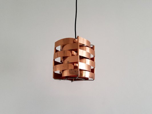 French Copper Mars Pendant Lamp by Max Sauze, 1970s-NV-1075635