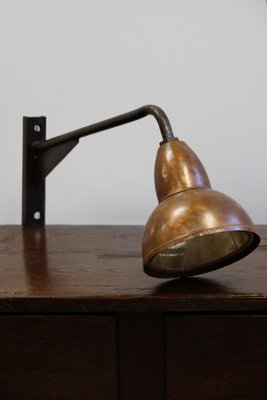 French Copper Sconce from Holophane, 1920s-GQ-846205