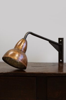 French Copper Sconce from Holophane, 1920s-GQ-846205