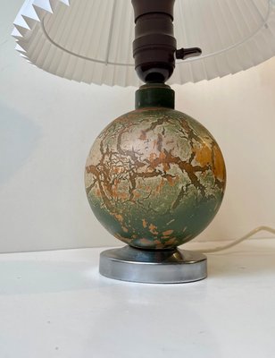 French Craquelé Table Lamp in the style of Jean Besnard, 1920s-LCR-2034999