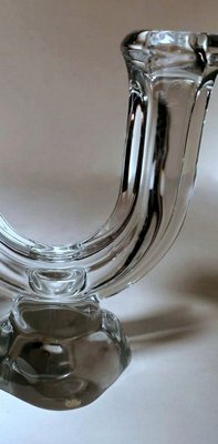 French Crystal Daum Candleholders from Cristal de Vannes, 1960s, Set of 2-QRS-888826