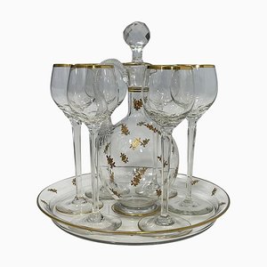 French Crystal Liquer Set, 1900s, Set of 8-UCH-1803462