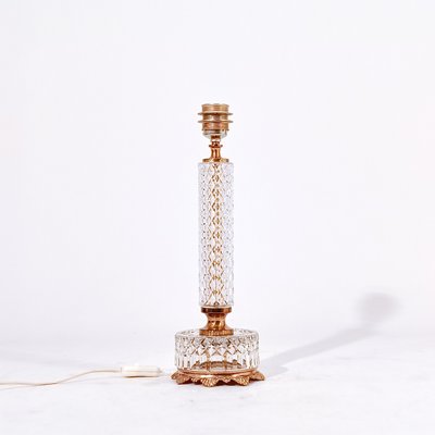 French Crystal Table Lamp, 1950s-YBI-2033950