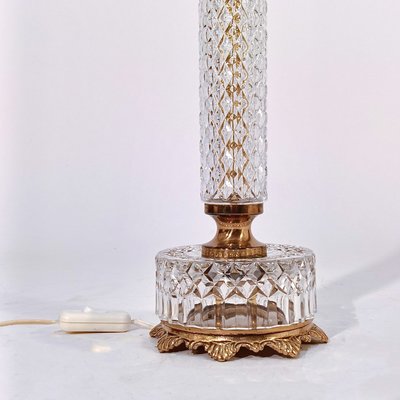 French Crystal Table Lamp, 1950s-YBI-2033950