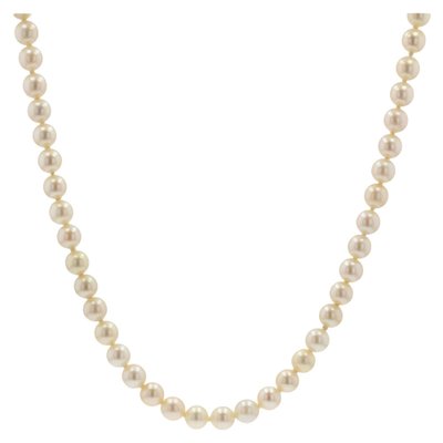 French Cultured Pearl Choker Necklace, 1950s-OLU-981471