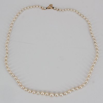 French Cultured Pearl Falling Necklace-OLU-981468