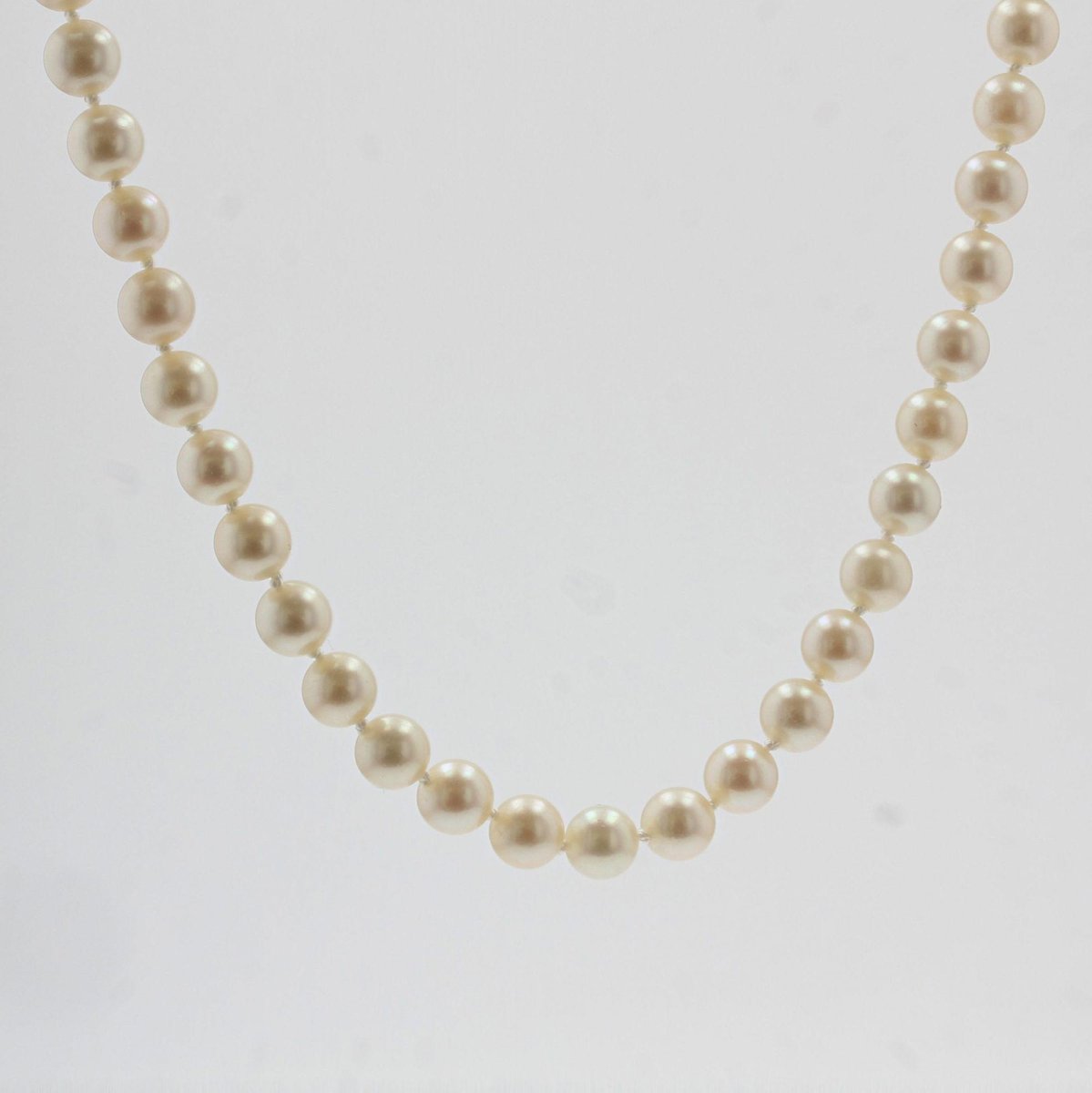 French Cultured Pearl Strand Choker Necklace, 2000s