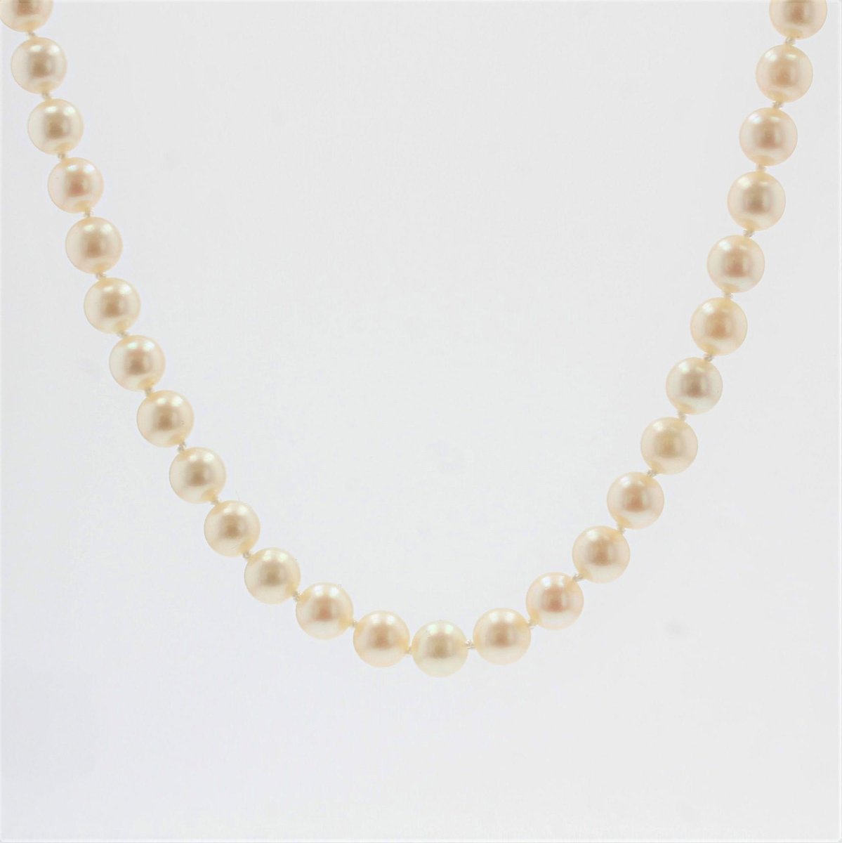 French Cultured Pearl Strand Choker Necklace, 2000s