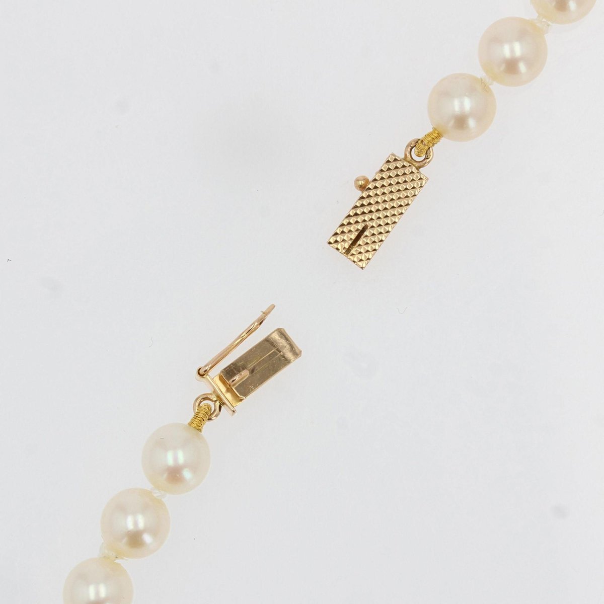 French Cultured Pearl Strand Choker Necklace, 2000s