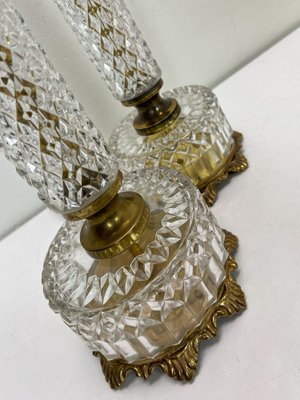 French Cut Glass or Crystal Table Lamps, 1950s, Set of 2-WZZ-1819294