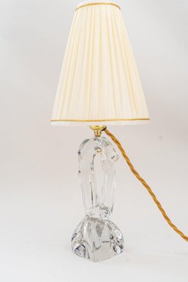 French Daum Crystal Glass Table Lamp, 1960s-SPD-1239022