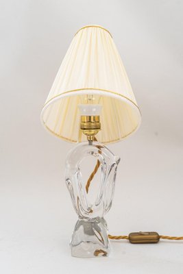 French Daum Crystal Glass Table Lamp, 1960s-SPD-1239022