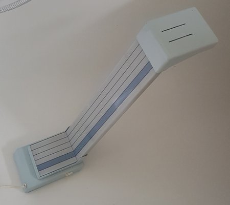 French Desk Lamp with Grey Stripes by J.D. Aznar, 1980s-QDP-1007299