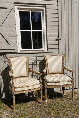 French Directoire Armchairs, 1790s, Set of 2-KMT-1268266