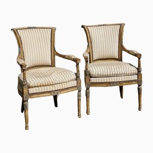 French Directoire Armchairs, 1790s, Set of 2-KMT-1268266