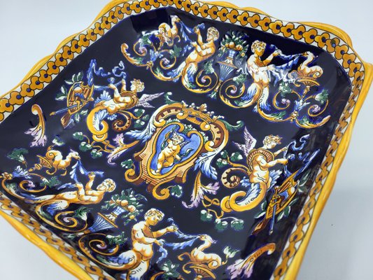 French Earthenware Dish with Italian Renaissance Decor-QCI-2035670