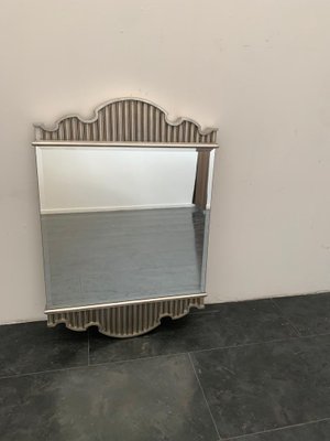 French Eclecticism Mirror in Silver Plating, 1990s-IJR-1383413