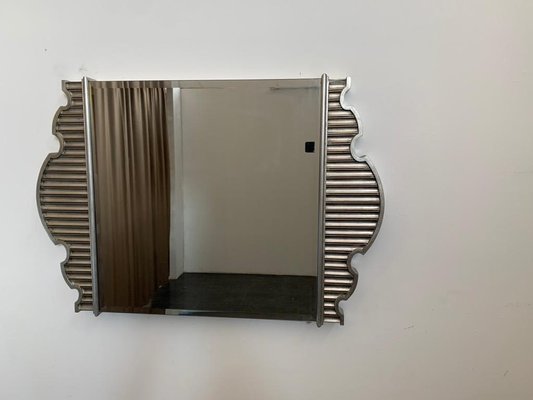 French Eclecticism Mirror in Silver Plating, 1990s-IJR-1383413