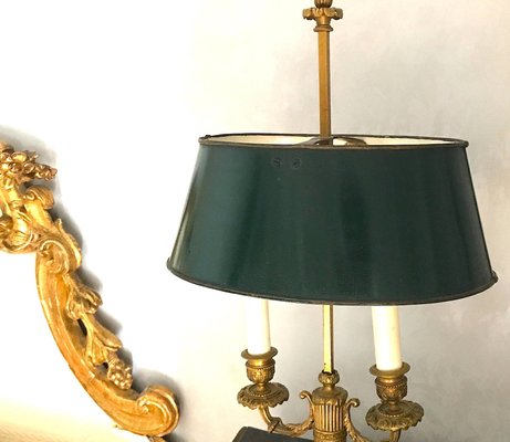 French Empire Gilt Bronze Two-Arm Bouillotte Lamps or Table Lamps, 1815, Set of 2-MBH-1031622