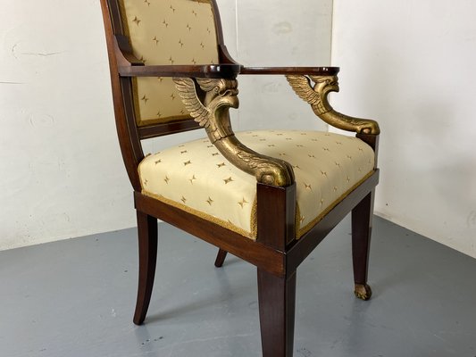 French Empire High Armchair-DE-1738684