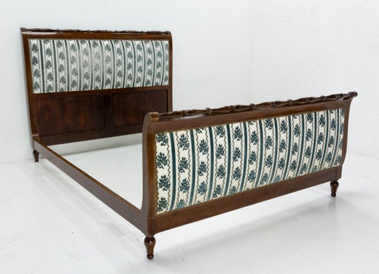 French Empire Style Iroko Bed, 1960-RIU-1183452