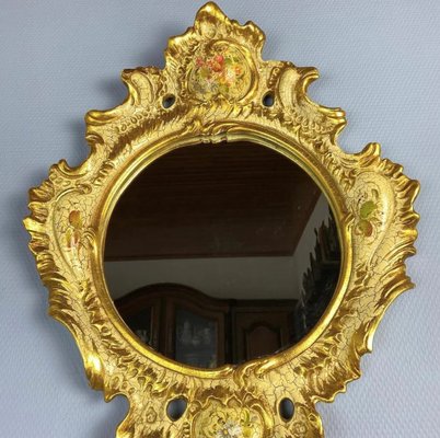 French Empire Style Mirror with Porcelain Frame, 1950s-GYX-1287064