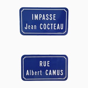 French Enamel Street Signs, Set of 2-FRB-1757829