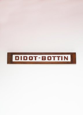 French Enamelled Didot Bottin Sign, 1900s-JWI-1022535