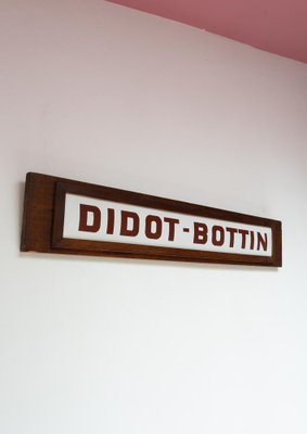 French Enamelled Didot Bottin Sign, 1900s-JWI-1022535