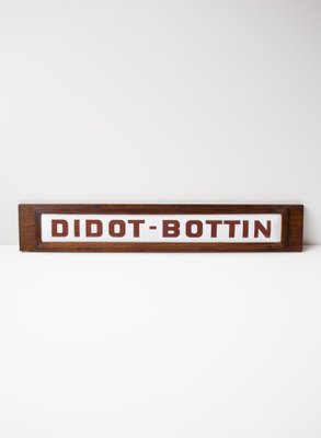 French Enamelled Didot Bottin Sign, 1900s-JWI-1022535