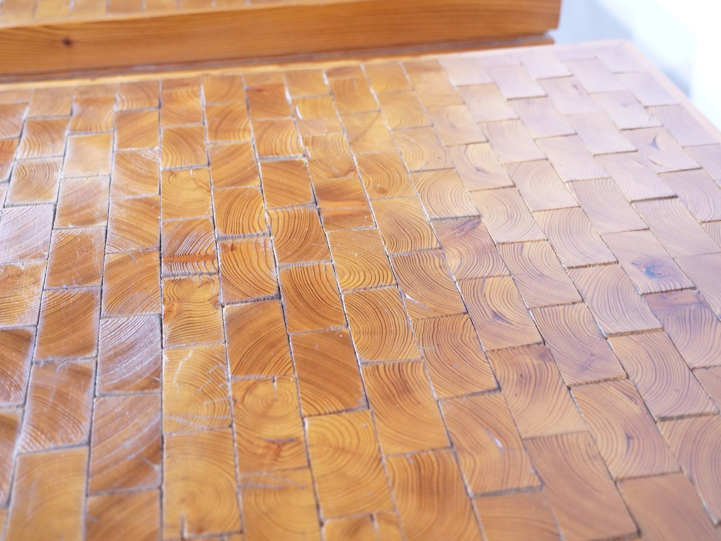 French End Grain Mosaic Tables, 1970s, Set of 2