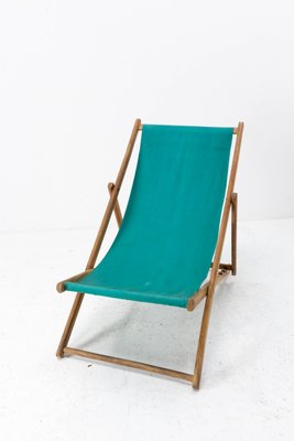 French Fabric Folding Deck Chair-RIU-1215346