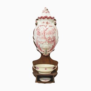 French Faience Wall Fountain, 19th Century-RIU-824597