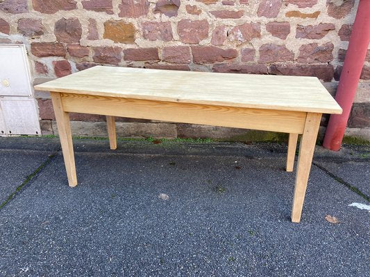 French Farm Table in Fir, 1950s-GQM-1783313