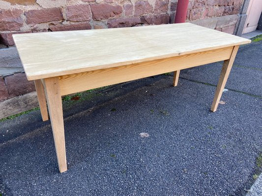 French Farm Table in Fir, 1950s-GQM-1783313