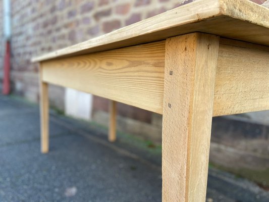 French Farm Table in Fir, 1950s-GQM-1783313