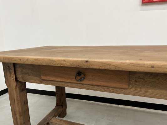 French Farm Table in Oak and Walnut, 1950s-WKI-1752597