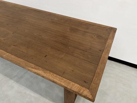 French Farm Table in Oak and Walnut, 1950s-WKI-1752597