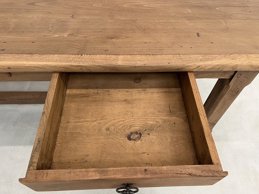 French Farm Table in Oak and Walnut, 1950s-WKI-1752597